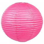 Абажур Baoji 40 см, бумага, цвет розовый металлик
