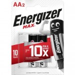 Батарейка алкалиновая Energizer Max AA /LR6, 2 шт.