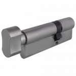 Цилиндр Knob Transit 6P, 30x50 мм, 4 ключа, цвет латунь, цвет никель