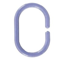 Кольца для шторок Sensea пластиковые, цвет синий, 12 шт