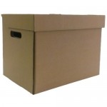 Коробка с крышкой 25х34х26 см картон