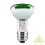 Лампа накаливания GE спот R63 40 Вт, зеленая