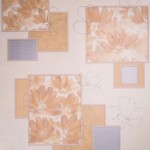 Обои бумажные, 0.53х10 м, цветы, цвет светло-коричневый, АС Па л10001-22
