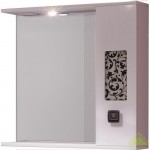 Шкаф зеркальный Sfarzo  «Арго», 75 см, МДФ, цвет белый