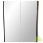 Шкаф зеркальный Юнап-Мебель «Санторини», 60 см, ЛДСП/МДФ, цвет венге