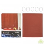 Штора для ванны, 180х180 см, ПВХ, цвет красный