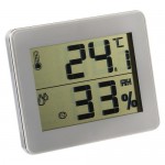Термометр цифровой с гигрометром TFA комнатный цвет белый