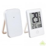 Термометр цифровой TFA, комнатный/уличный, с безпроводным датчиком, цвет белый
