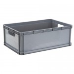 Ящик хозяйственный, 60х40х22 см, серый, 60 кг