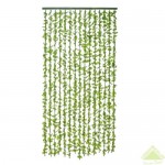 Занавеска «Бамбук с листвой» декоративная 90х180 см цвет светло-зелёный