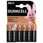 Батарейка алкалиновая Duracell AA/LR6 6 шт