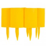 Бордюр декоративный «Пеньки» цвет жёлтый