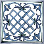 Декор Kerama Marazzi «Капри Майолика» 20х20 см цвет синий