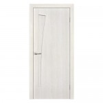 Дверь межкомнатная глухая ламинированная Белеза 60x200 см цвет белый дуб