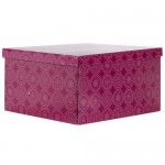 Коробка, 39х24x50 см картон цвет бордовый