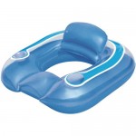 Кресло водное надувное круглое, 102х94 см, ПВХ, цвет голубой