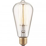 Лампа накаливания Elektrostandard «Эдисон ST64» E27 230 В 60 Вт колба прозрачная с золотистым напылением, тёплый белый свет