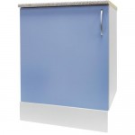 Шкаф напольный «Лагуна Д» 86х60 см, цвет голубой