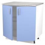 Шкаф напольный «Лагуна Д» 86х80 см, цвет голубой
