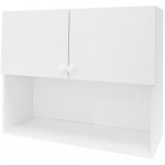 Шкаф навесной «Бьянка Д» с фасадом 67.6х80 см, цвет белый