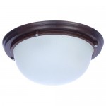 Светильник для сауны круглый большой 1xE27x60 Вт, цвет венге, IP65