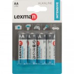 Батарейка алкалиновая Lexman AA, 4 шт.