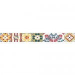 Бордюр настенный Azori «Festa Maiolica» 50.5x6.2 см разноцветный
