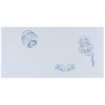Декор «Марис Медузы» 30х60 см цвет белый