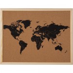 Доска пробковая «Карта мира» 40х50