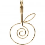 Кольца для шторы в ванную Fairytale цвет золотой 12 шт.