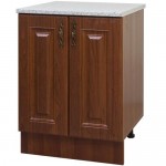 Шкаф напольный "Орех Аква" 60x86x60 см, ЛДСП, цвет коричневый