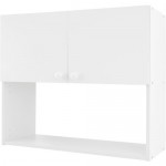 Шкаф навесной "Бэлла" 80x67.6x29 см, ЛДСП, цвет белый