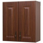 Шкаф навесной "Орех Аква" 60x68x29 см, ЛДСП, цвет коричневый