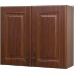 Шкаф навесной "Орех Аква" 80x68x29 см, ЛДСП, цвет коричневый