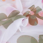 Вуаль «Ромашки», 280 см, цветы, цвет малиновый