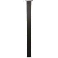 Ножка барная квадратная, 110-111.5 см сталь цвет чёрный, 4 шт.