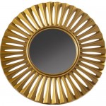 Зеркало настенное «Ар Деко» круглое 40 см цвет золотой