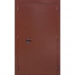 Дверь противопожарная дымогазонепроницаемая 02-EIS 8017 127х207 см правая цвет коричневый