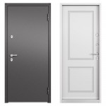 Дверь входная металлическая Термо Австралия эмаль, 950 мм, левая, цвет белый