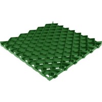 Газонная решётка 60х60 см С250 пластик цвет зелёный