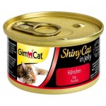 GIM CAT Шани Кэт консервы для кошек Цыпленок в желе 70гр.