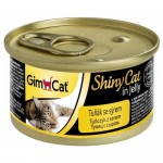 GIM CAT Шани Кэт консервы для кошек Тунец с сыром в желе 70гр.