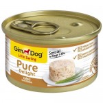 GIM DOG Pure Delight консервы для собак Цыплёнок 85гр.
