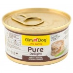 GIM DOG Pure Delight консервы для собак Цыплёнок с говядиной 85гр.