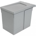 Контейнер для мусора Aff навесной 15 л, пластик, цвет серый