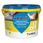 Мастика гидроизоляционная Weber Vetonit 822 1.2 кг цвет серый