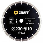 Диск алмазный GRAFF 230х10х2.6х22.23 мм GDD 18 230.10