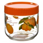 Банка для сыпучих продуктов Lilac "Фрукты и ягоды", оранжевый 750 мл