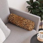 Декоративная подушка Ambesonne Классический леопард 20х46 см