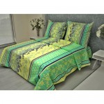 Комплект постельного белья двуспальный FIORELLY  Орнамент с цветами, бязь, 70x70 см